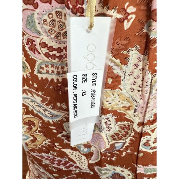 HOUSE OF HARLOW 1960 Tiered Smocked Back  Cottage Boho Maxi Dress  XS NEW - Picture 7 of 10